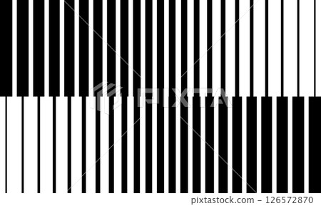 Vertical stripes pattern with ripple effect. Parallel black lines on white background. Wallpaper with optical illusion. Abstract geometric streaky print. Vector graphic illustration Vertical stripes pattern with ripple effect. Parallel black lines on white background. Wallpaper with optical illusion. Abstract geometric streaky print. Vector graphic illustration 126572870