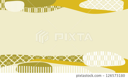 帶有日本圖案的斯堪的納維亞風格壁紙 [秋天的景象] 126573180