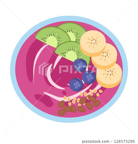 Smoothie Bowl with Fruit Berries Smoothie Bowl with Fruit Berries 126573290