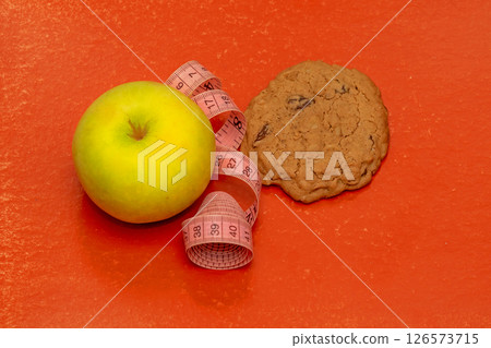 Apple and cookie diet Apple and cookie diet 126573715