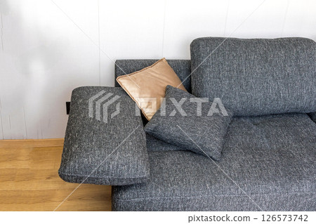 Pillows in sofa corner Pillows in sofa corner 126573742