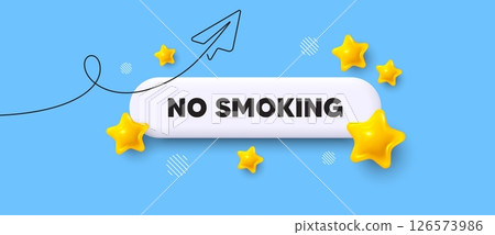 Now open search bar. Share plane line icon. No smoking banner. Stop smoke sign. Smoking ban symbol. Search button with 3d stars. Vector 126573986
