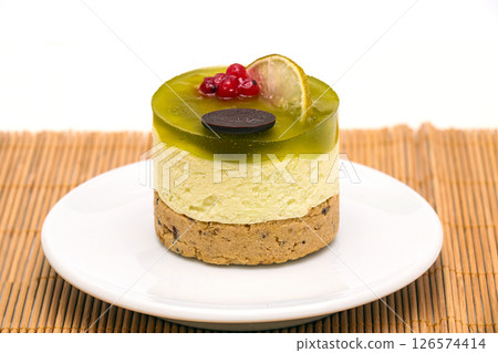 Sweet cake with jelly on top Sweet cake with jelly on top 126574414