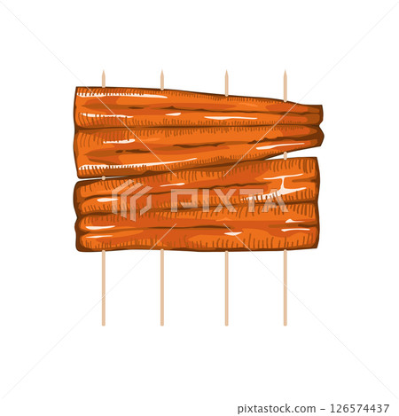 鰻魚串插圖 126574437