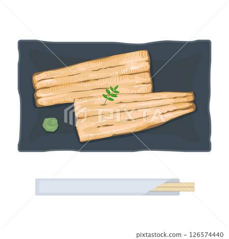 烤鰻魚插圖 126574440