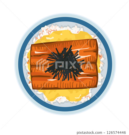Illustration of Unatama-don 126574446