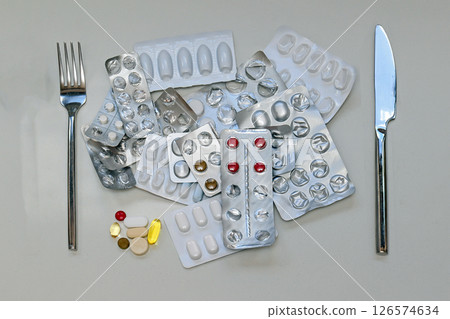 Pills addiction for lunch 126574634