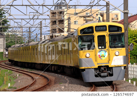 [SS] 西武新宿線2000系列列車（所澤市：川越鐵道開業130週年紀念HM） 126574697