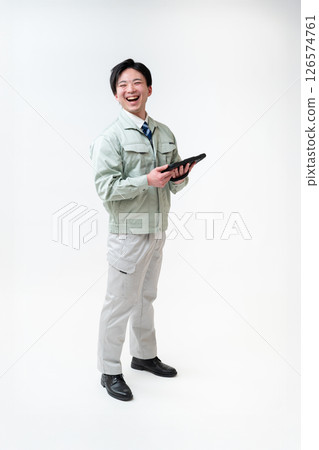 Male engineer in work clothes Male engineer in work clothes 126574761