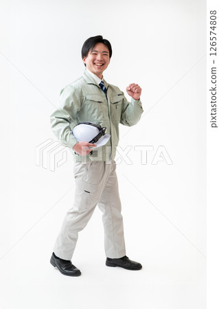 Male engineer in work clothes Male engineer in work clothes 126574808