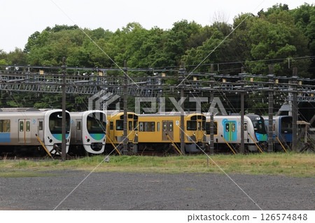 Seibu Shinjuku Line: At Minami-Iriso Depot (Sayama City, Saitama Prefecture) 126574848