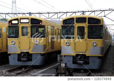 Seibu Shinjuku Line: At Minami-Iriso Depot (Sayama City, Saitama Prefecture) 126574849