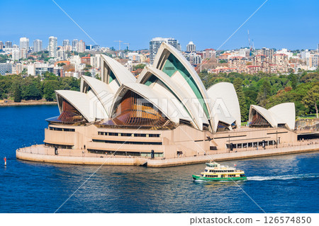 Sydney Opera House seen from the Harbour Bridge 126574850