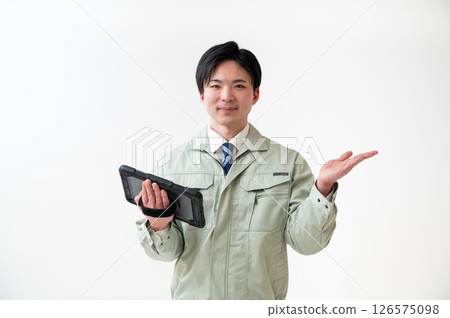 Male engineer in work clothes Male engineer in work clothes 126575098