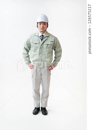 Male engineer in work clothes Male engineer in work clothes 126575217