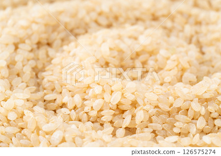 發芽糙米（生米）的特寫 126575274