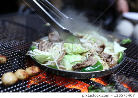 Cold weather BBQ (Genghis Khan) Cold weather BBQ (Genghis Khan) 126575407