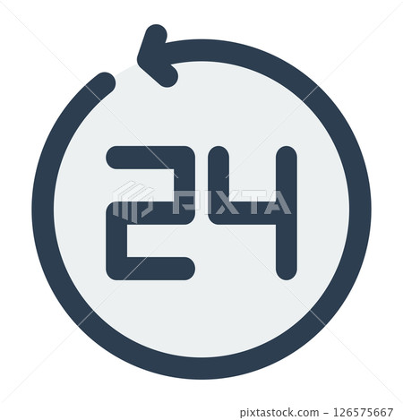 24 hour icon 126575667
