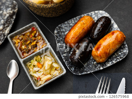 Popular dish of Uruguayan cuisine is Chorizo Criollo 126575968