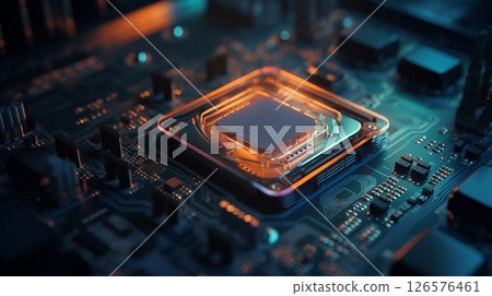 象徵科技未來的高科技CPU 象徵科技未來的高科技CPU 126576461