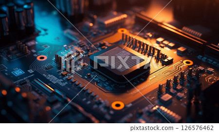 象徵科技未來的高科技CPU 象徵科技未來的高科技CPU 126576462