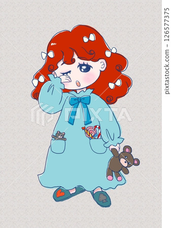 穿睡衣的女孩 穿睡衣的女孩 126577375