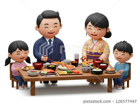 Family with a smile 126577497
