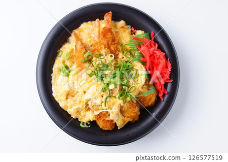 Shrimp rice with bonito 126577519