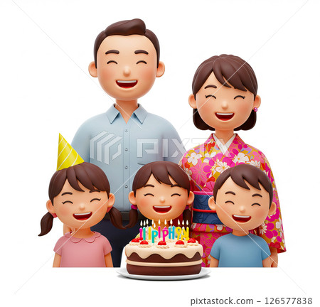 Family with a smile 126577838