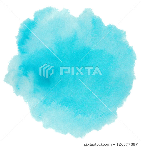Transparent watercolor bleeding illustration material Water Brush Circle Transparent watercolor bleeding illustration material Water Brush Circle 126577887