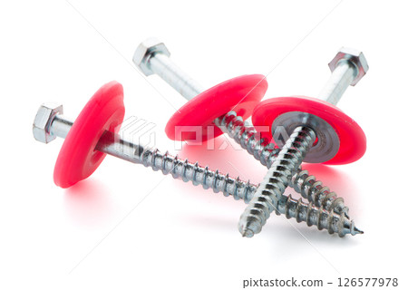 Hexagonal threaded steel bolts or screws Hexagonal threaded steel bolts or screws 126577978
