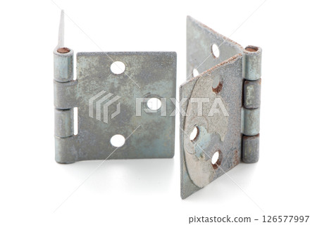 Two door hinges Two door hinges 126577997