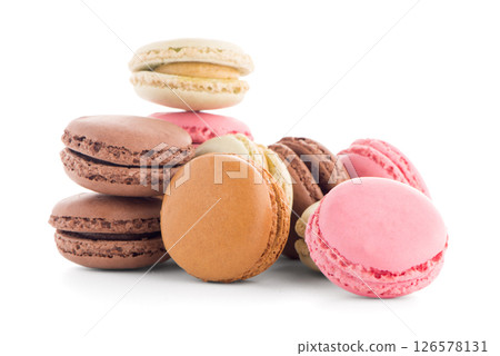 Colorful French Macarons 126578131