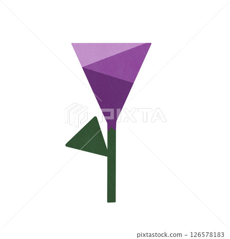 Triangular Flower (Purple) 126578183