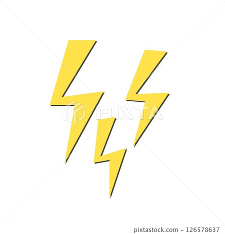 Simple lightning symbol 126578637