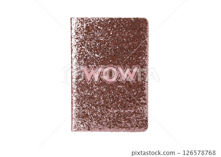 PNG, Pink notebook, isolated on white background 126578768
