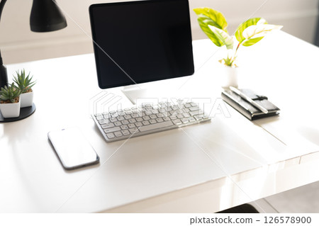Workplace desk image Workplace desk image 126578900
