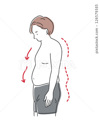 肥胖男子插畫素材 肥胖男子插畫素材 126579385
