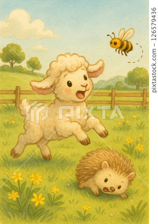 Surprised Lamb and Hedgehog Re Surprised Lamb and Hedgehog Re 126579436