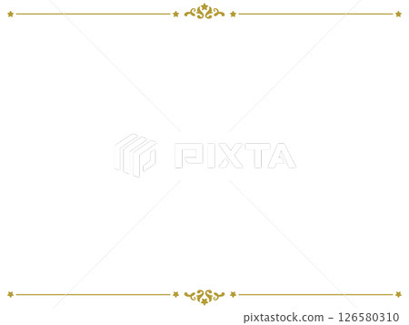 Antique star-shaped frame - Gold Antique star-shaped frame - Gold 126580310