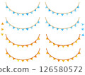 Pop triangular garland decoration 126580572