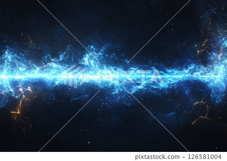 Cosmic electric surge outer space digital art abstract environment dynamic viewpoint energy concept for seo impact 126581004