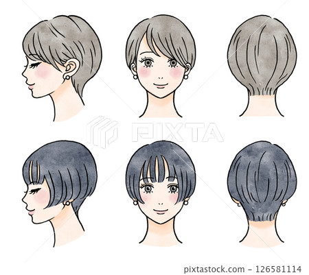 女人短髮髮型圖解 女人短髮髮型圖解 126581114