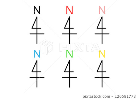 A set of various colored compass icons 126581778