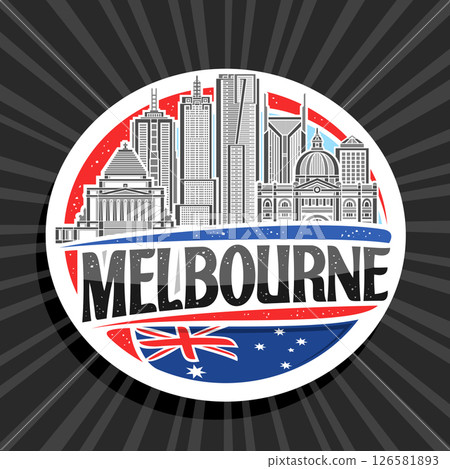 Vector logo for Melbourne Vector logo for Melbourne 126581893