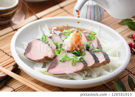 Sliced dried bonito Sliced dried bonito 126581913