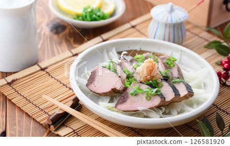 Sliced dried bonito 126581920