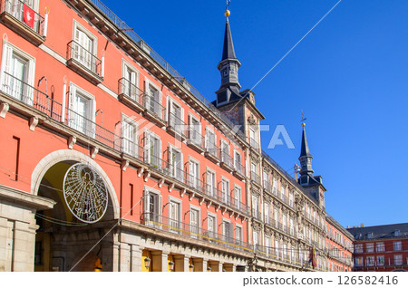 Beautiful view of Plaza Mayor in Madrid, Spain Beautiful view of Plaza Mayor in Madrid, Spain 126582416
