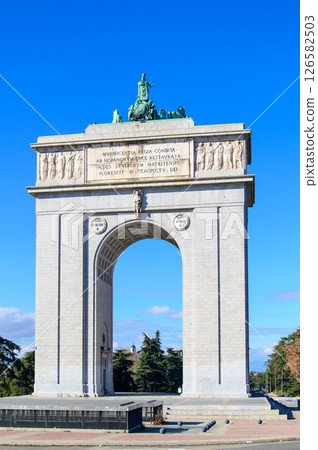Moncloa Gate in Madrid, Spain Moncloa Gate in Madrid, Spain 126582503