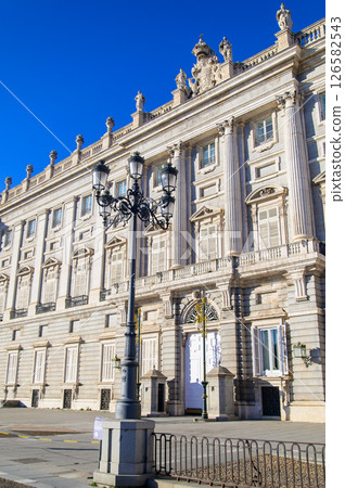 A beautiful view of the Royal Palace in Madrid, Spain A beautiful view of the Royal Palace in Madrid, Spain 126582543